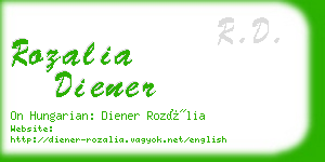 rozalia diener business card